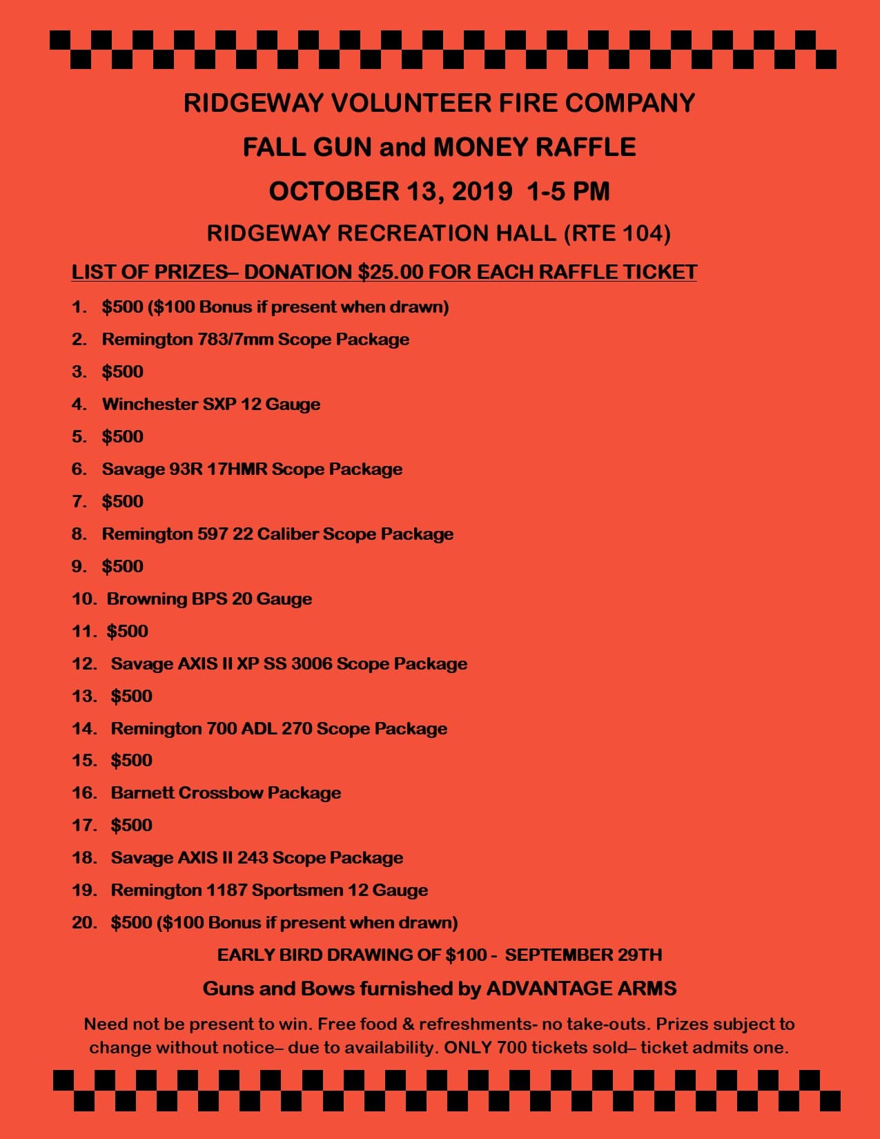 Ridgeway Gun Raffle